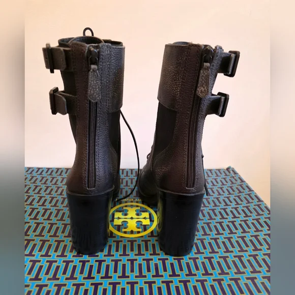 Tory Burch Irish Charcoal Boots Includes Box And Dust Bag Size 9 - Picture 3 of 7